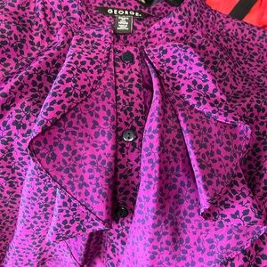 Beautiful, Navy and deep Pink/Purple Blouse